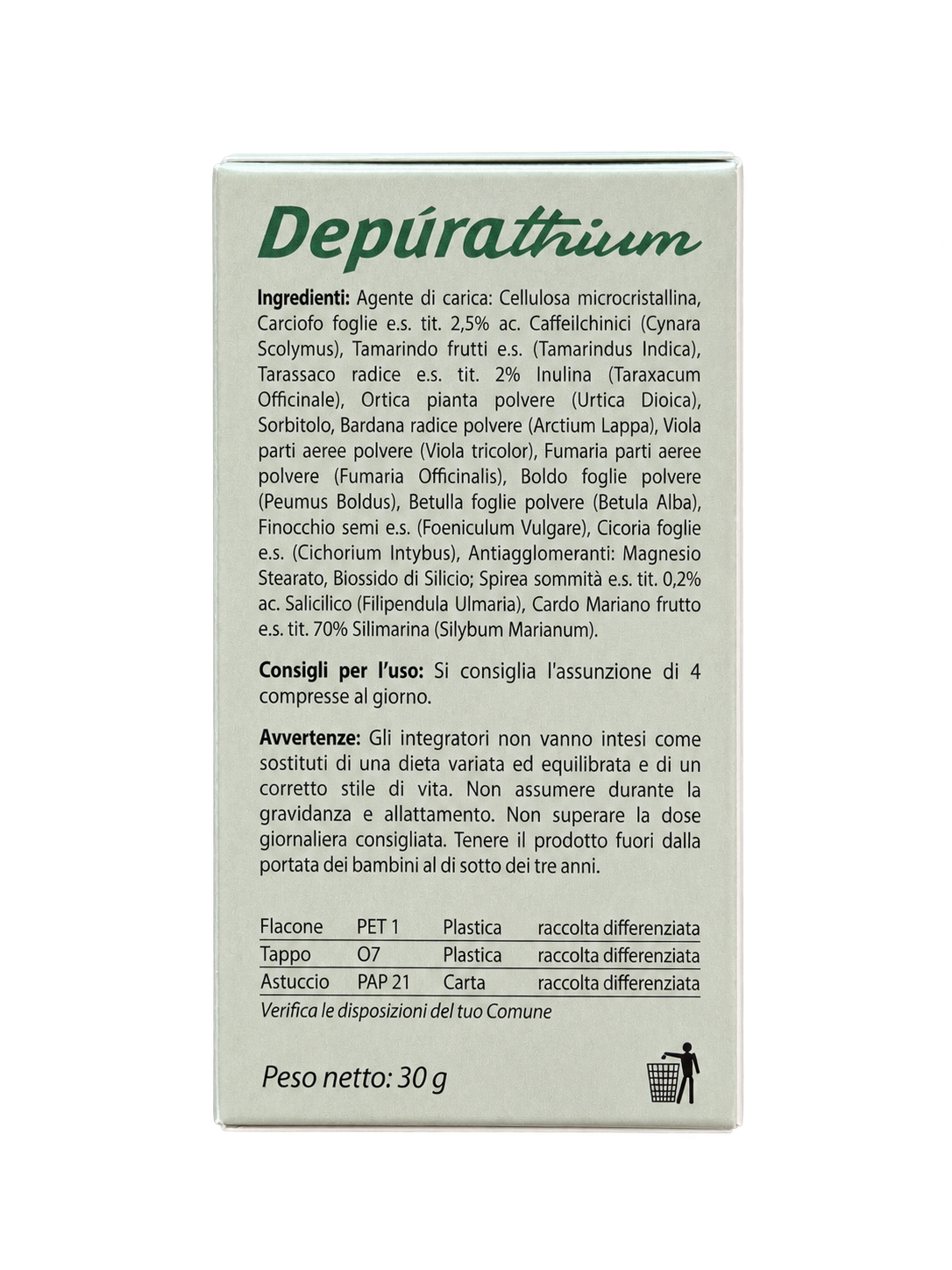 Depurathium Kapsula back