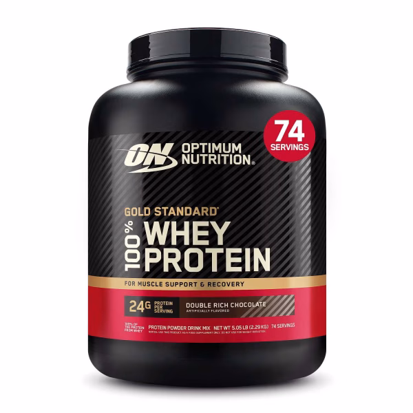 Gold Standard 100% Whey™ – Double Rich Chocolate (74 Servings)