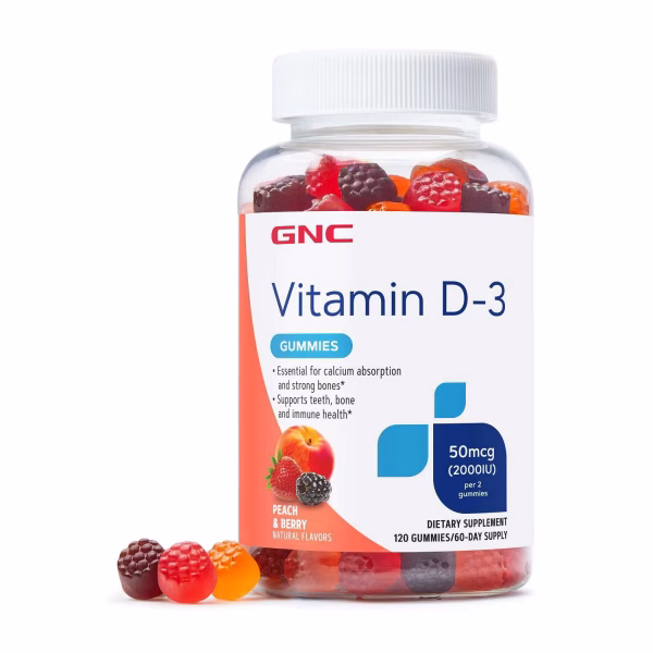Vitamin D-3 Gummies – 120 Gummies (60 Servings)