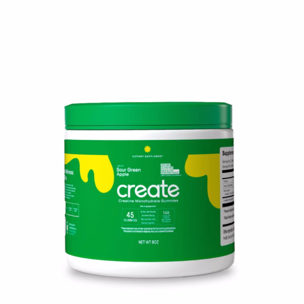 Creatine Monohydrate Gummies – Sour Green Apple