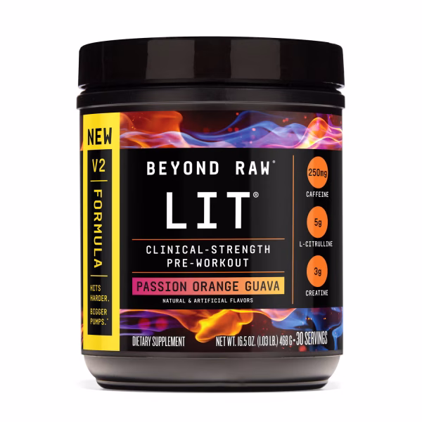 LIT V2 Pre-Workout – Passion Orange Guava